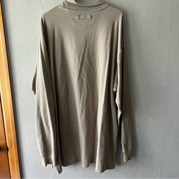 Duluth Trading Co Beige Long Sleeve Collared Shirt Size 2XLT - Picture 5 of 6